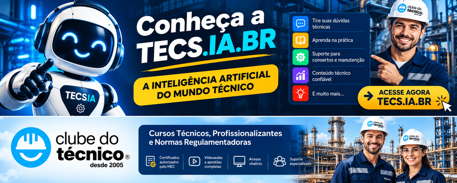 Conheça a TECS IA e os cursos do Clube do Técnico