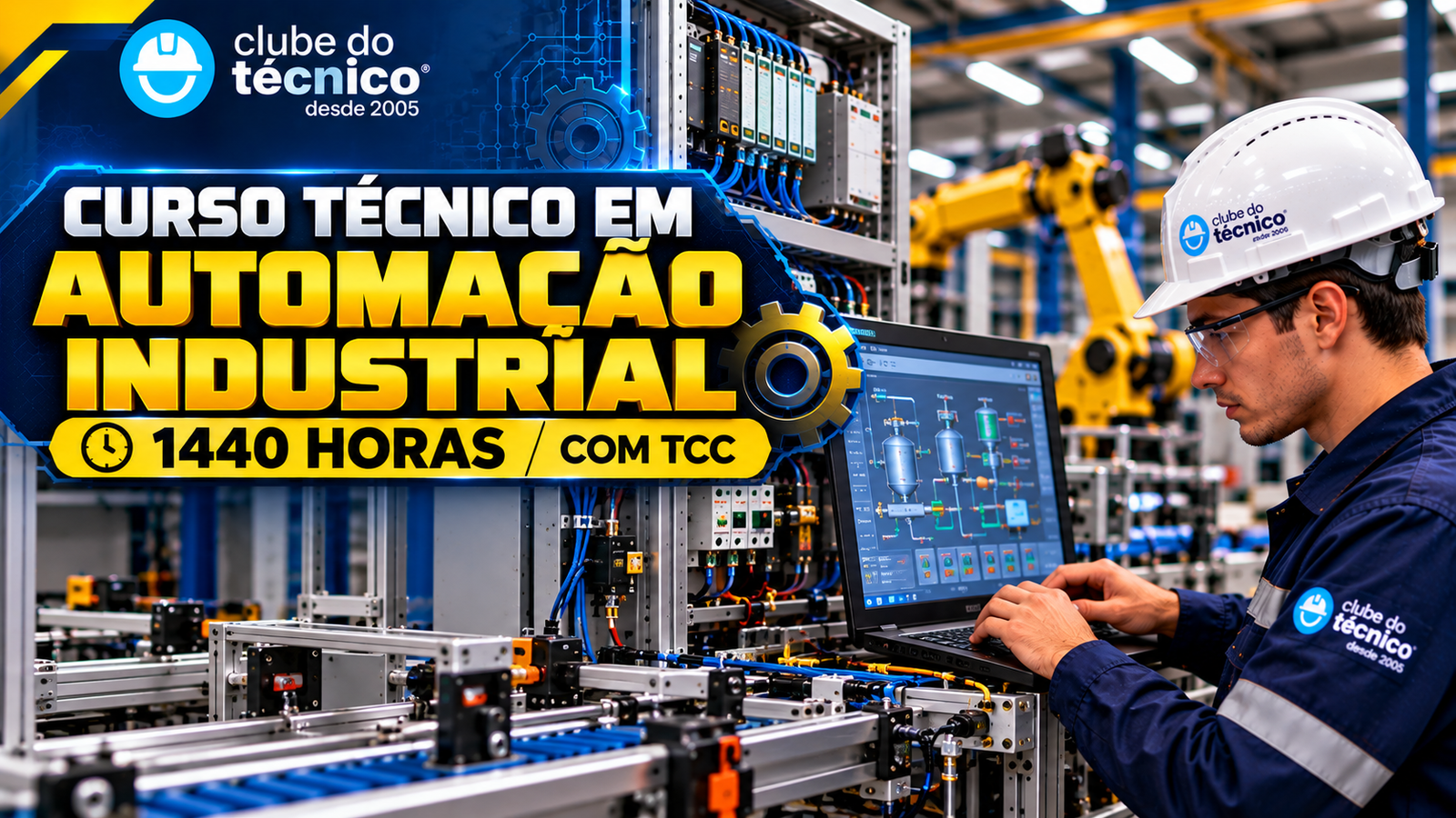 Curso Técnico em Automação Industrial, 1440 horas, Clube do Técnico