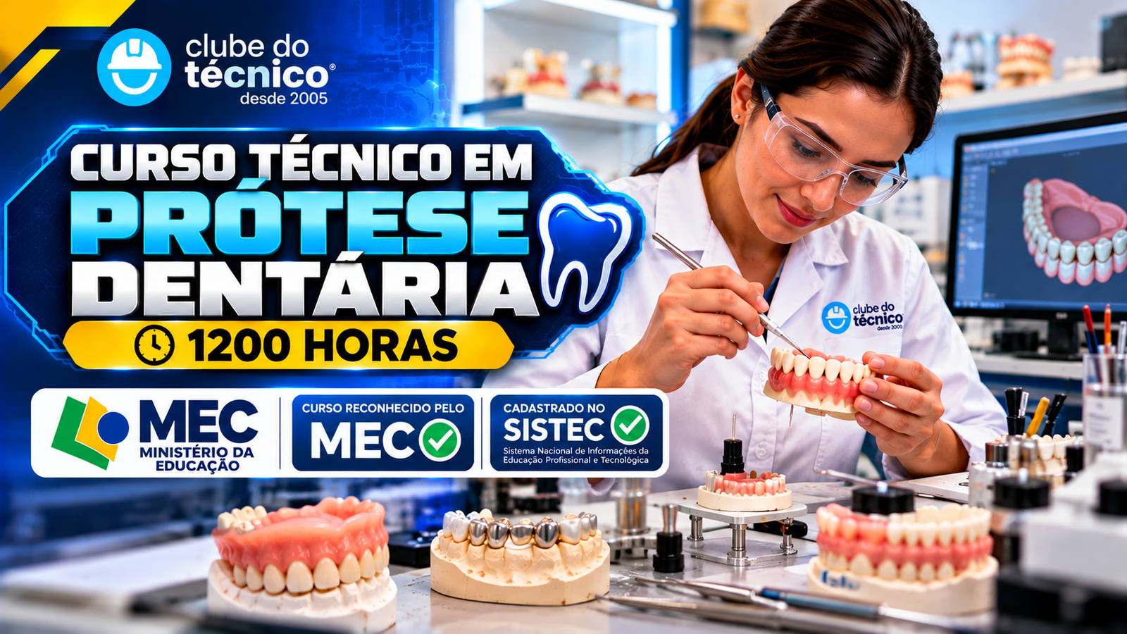 Curso Técnico em Prótese Dentária - 1200 horas - Clube do Técnico