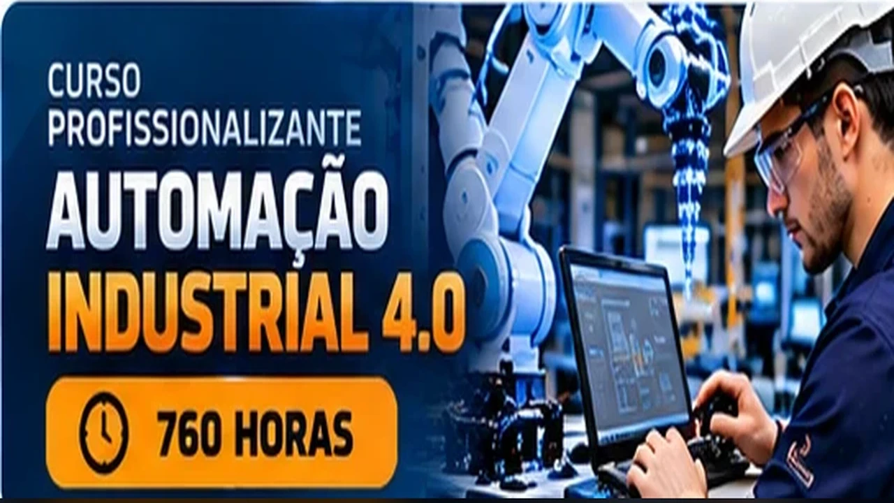 Curso profissionalizante de automacao industrial 4 0 — profissional em atividade