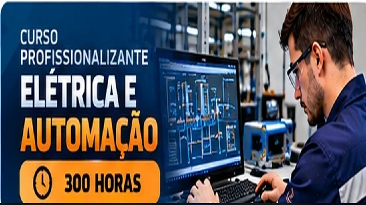 Curso profissionalizante de eletrica automacao — profissional em atividade