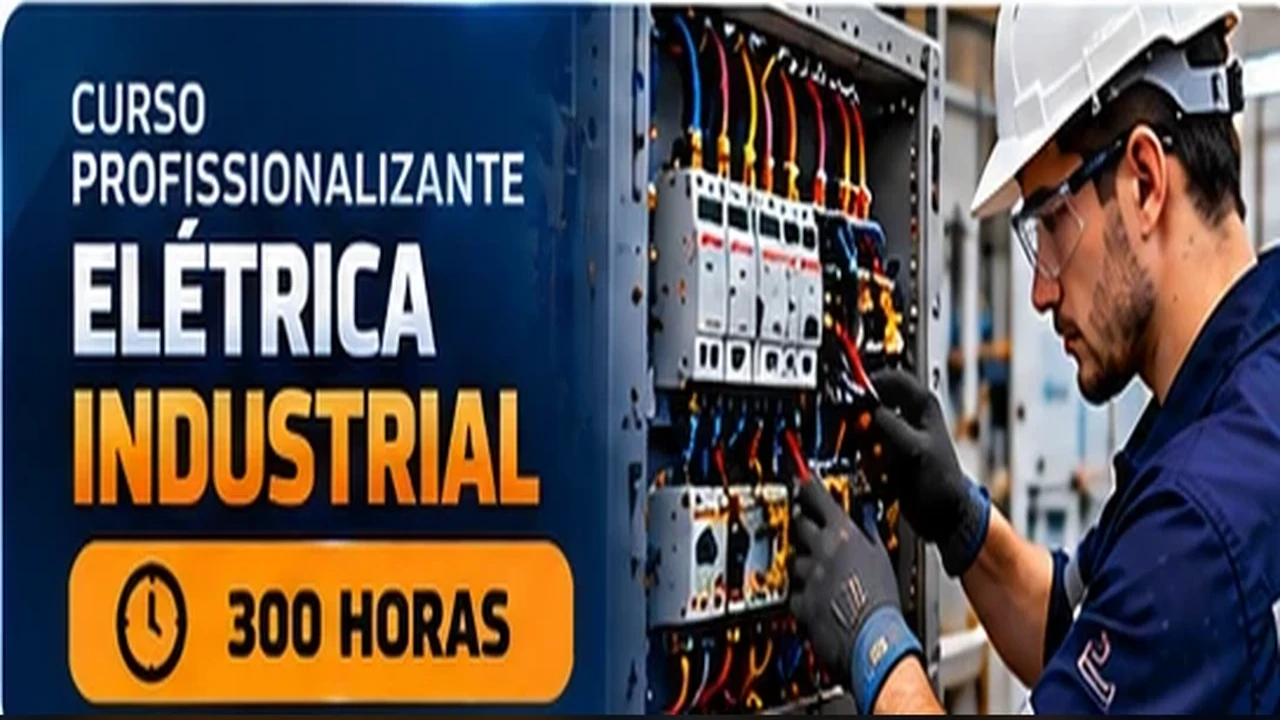 Curso profissionalizante de eletrica industrial — profissional em atividade