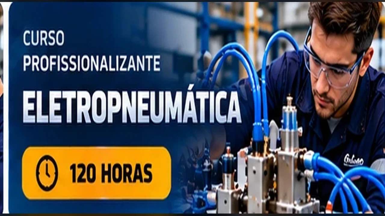 Curso profissionalizante de eletropneumatica — profissional em atividade